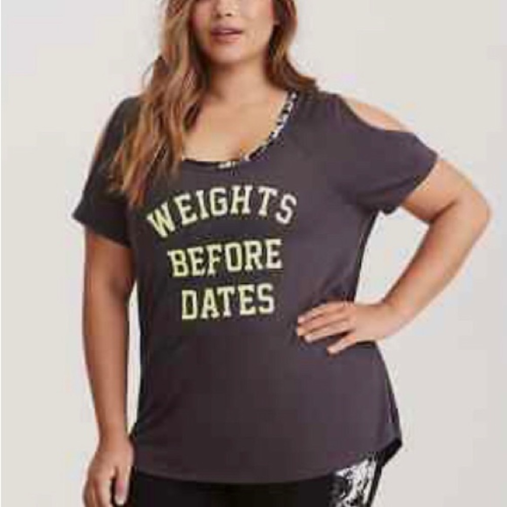 Cold Shoulder Active Tee